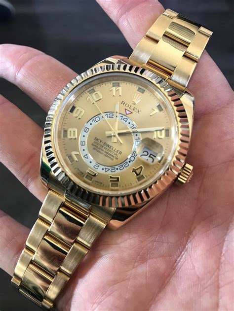 rolex sky dweller gold for sale|rolex sky dweller for sale.